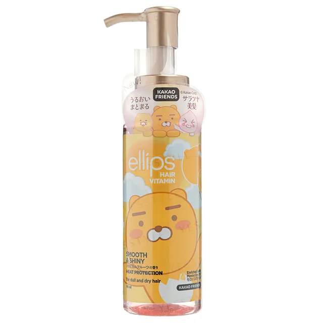 Ellips Kakao Friends Vitamin Smooth & Shiny Hair Oil Pump [95ml] 